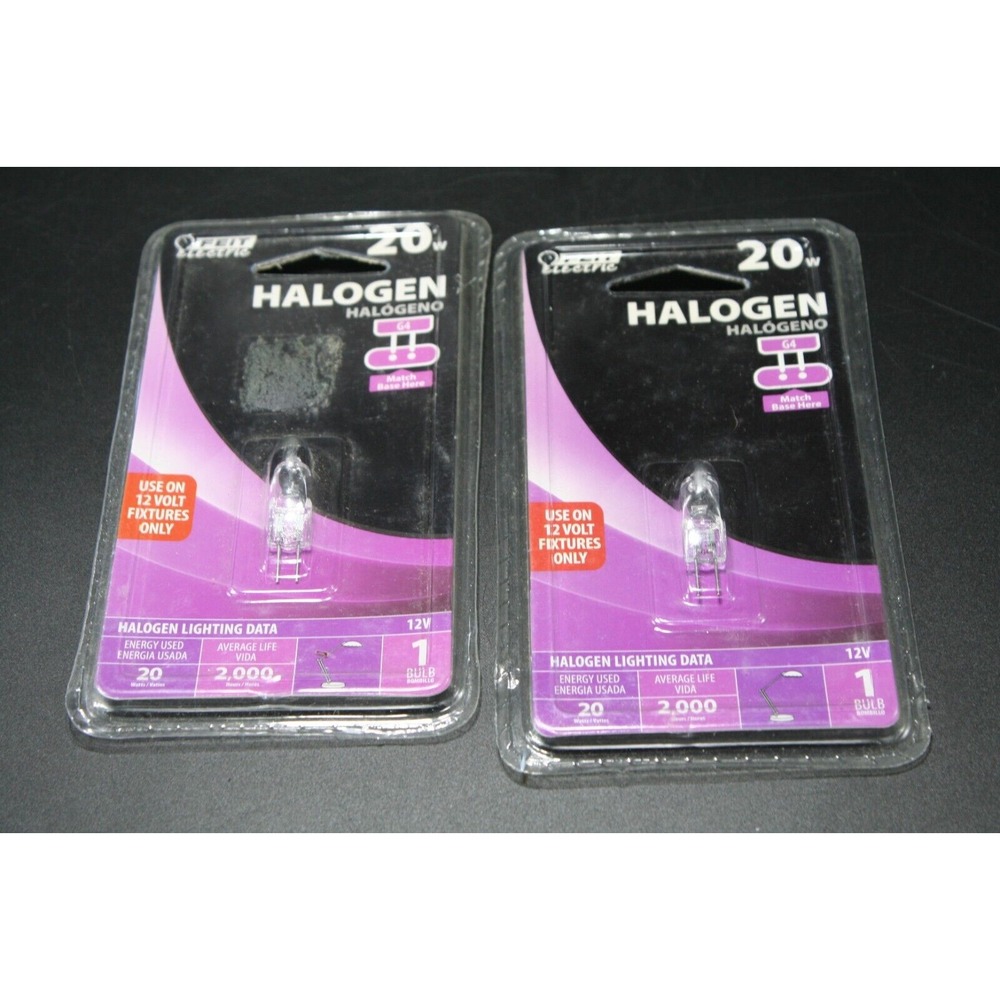 Feit Electric / 20 Watt‎ / G4 Base - Clear Light Bulbs - 2 Pack - BPQ20T3